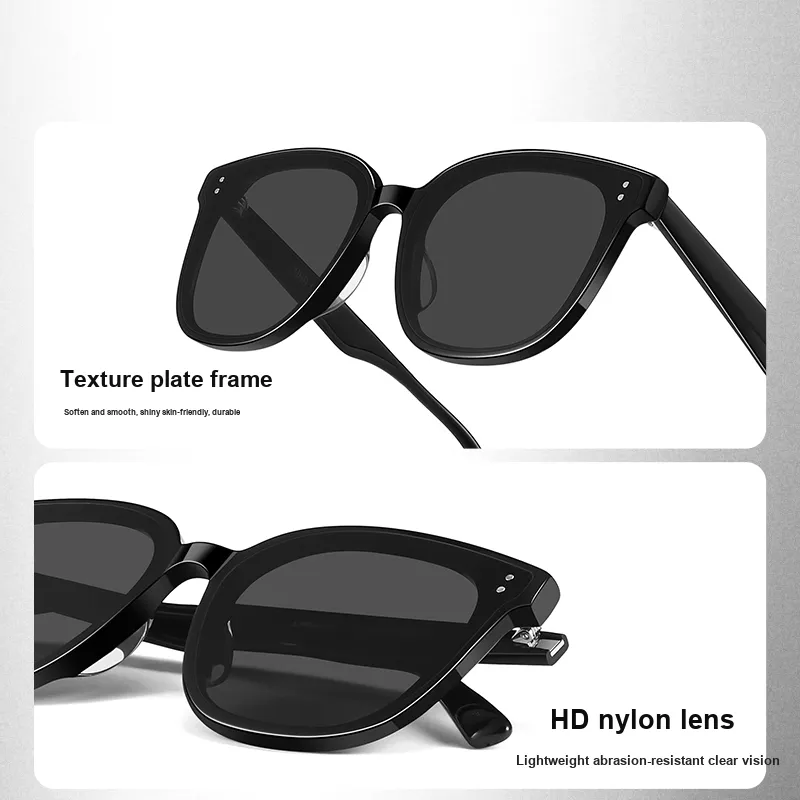 LOHO Plate Frame Square Sunglasses Unisex-4