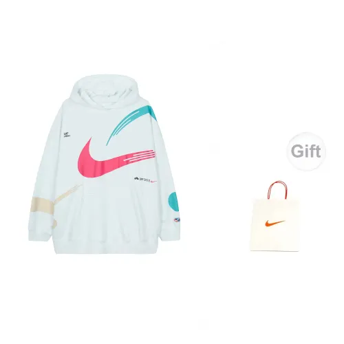 Nike Sportswear Sweatshirts Unisex White Sweatshirts+Gift Bag