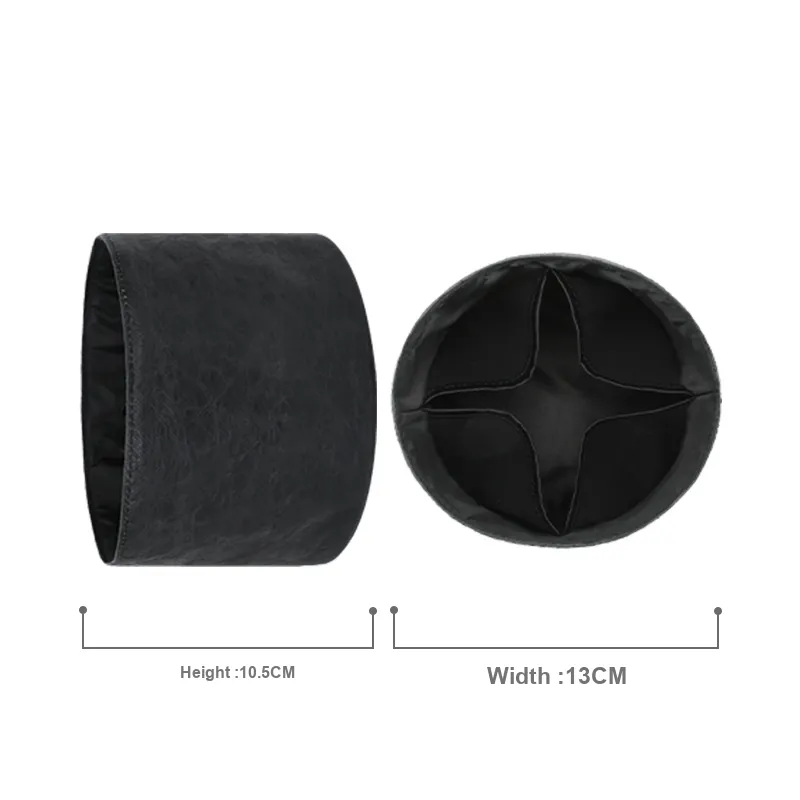 Tide DuPont Paper Liner Satin Lining Interior Pocket Storage Super Light Bag Women's Black-3