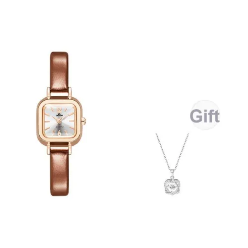 LIBER AEDON Наручные часы Кварцевый механизм Серебристый циферблат Женские часы