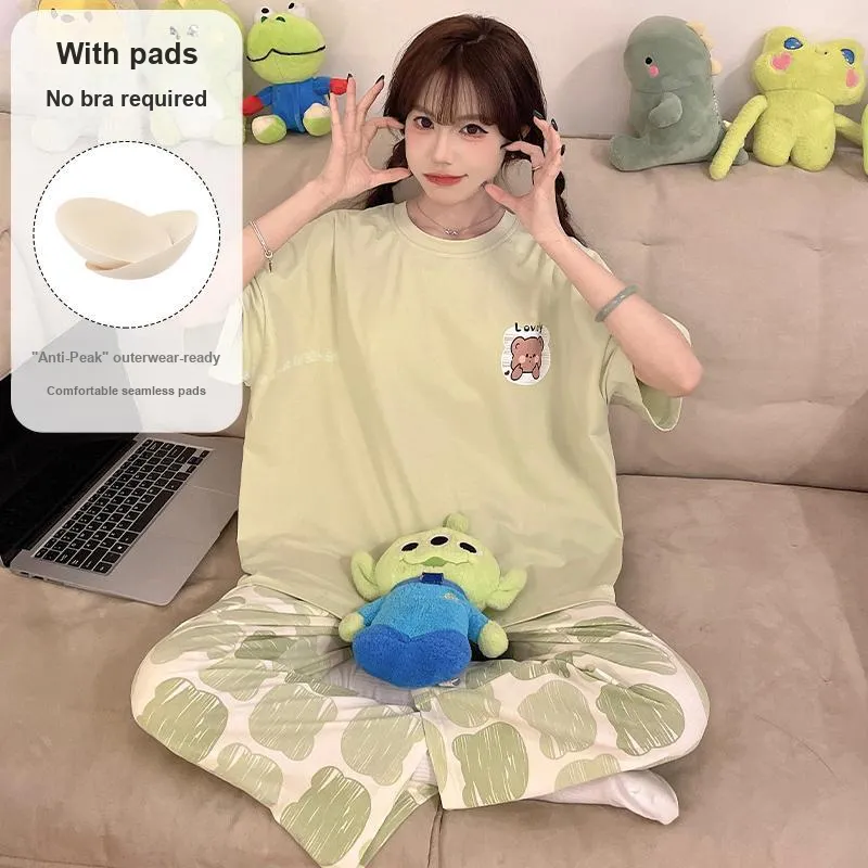 O'MESIK Pajama Set Women's Green-4