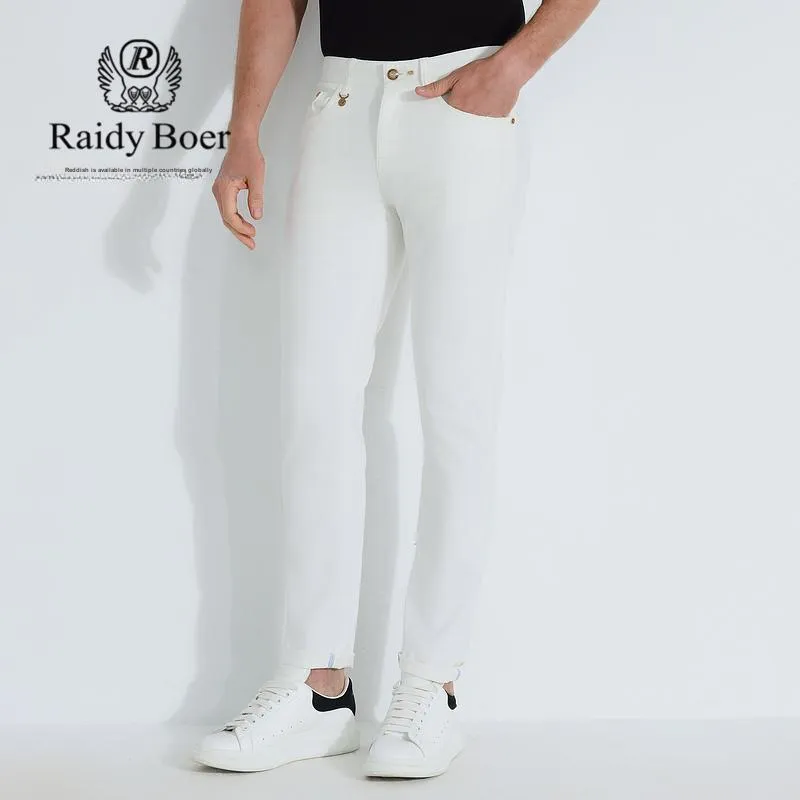 Raidy Boer Jeans Men White-4