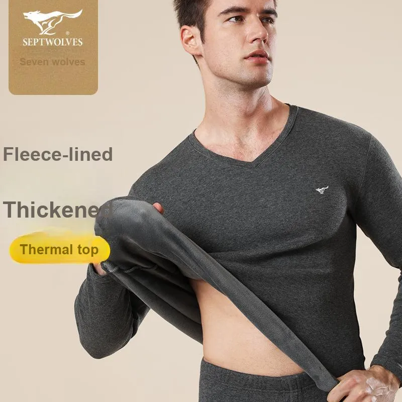 SEPTWOLVES Men Thermal Tops-4