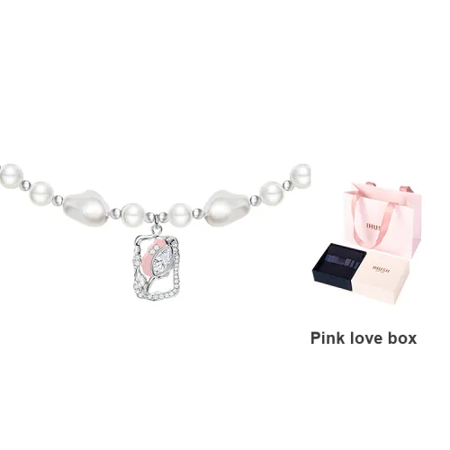 IHUSH Necklaces Women's Silver+Pink Love Box