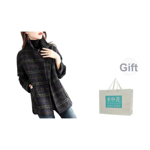 Flowers in water Цвет изображения В комплекте сумка для покупок Женское пальто