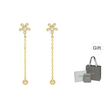 YPYN 10K Gold Stud Earrings Women's Gold