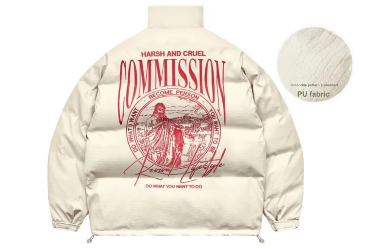 HARSH AND CRUEL Puffer Jackets Unisex-7