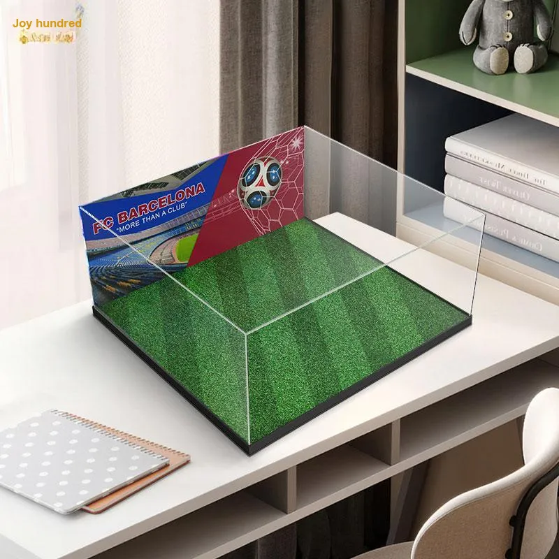 LIGHT YOUR BRICKS Lego 10284 Barcelona Nou Camp Display Case Football Field Compatibility Model Accessories-4