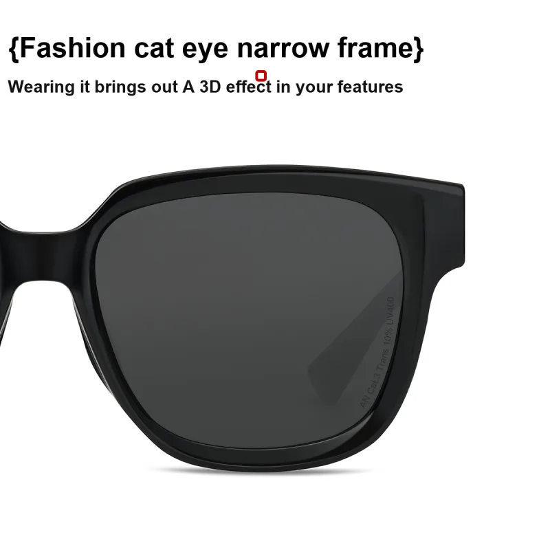 ZIPPO Plate Frame TR90 Square Sunglasses Unisex Black/grey Frame-4