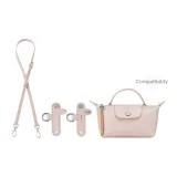 Adjustment Shoulder Strap 94-114cm+No Perforated (Nude Pink Silver-Tone Buckle)
