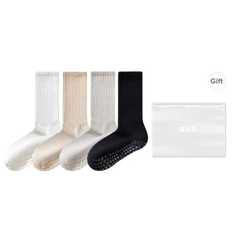 Temooues Mid Calf Socks Women's Shopping Bag Combo Set-9