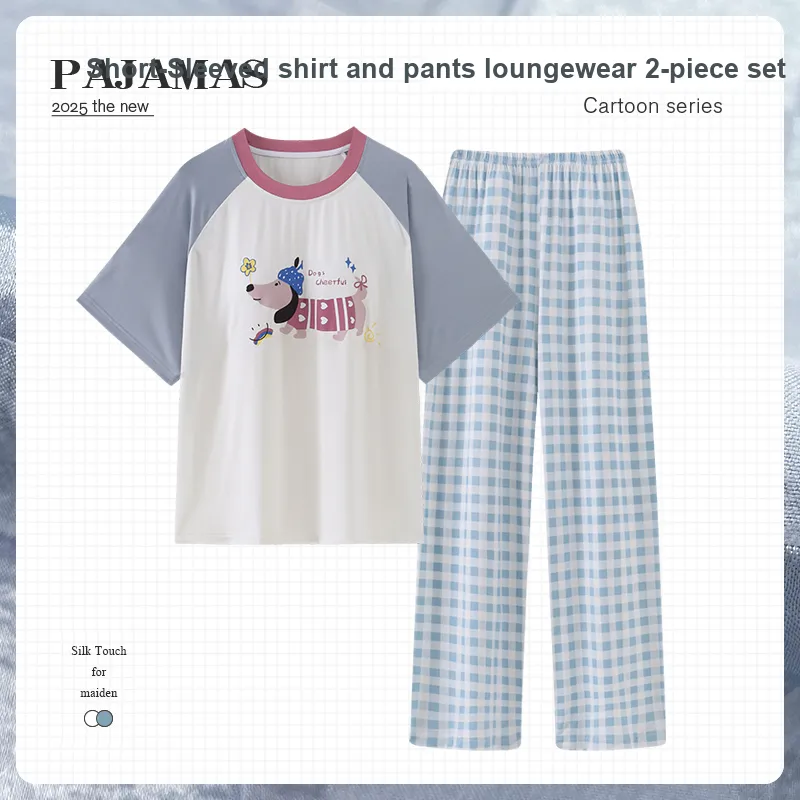 O'MESIK Pajama Set Women's Blue-1