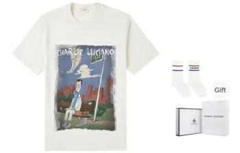 Charlie Luciano T Shirts Unisex White Box+Socks