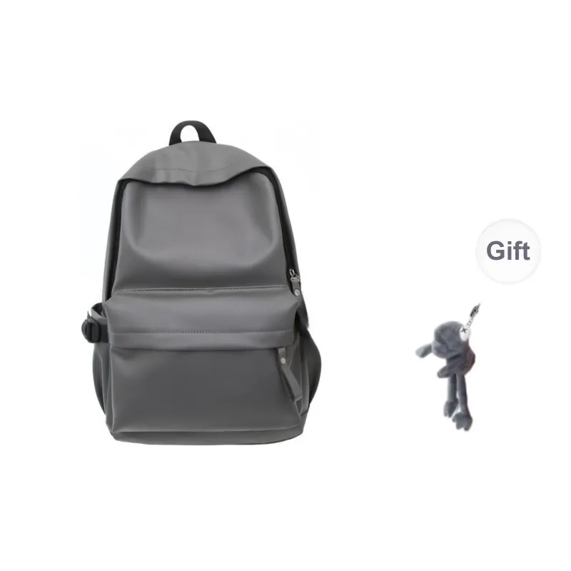 BRABOSTON PU Backpack Unisex White/Gray/Black/Brown-18