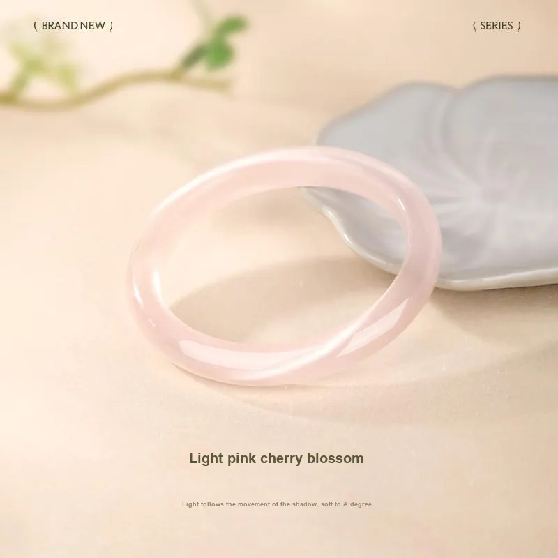 JINLIUFUJIXIANG Glass Cat Eye Bangles Women's-12