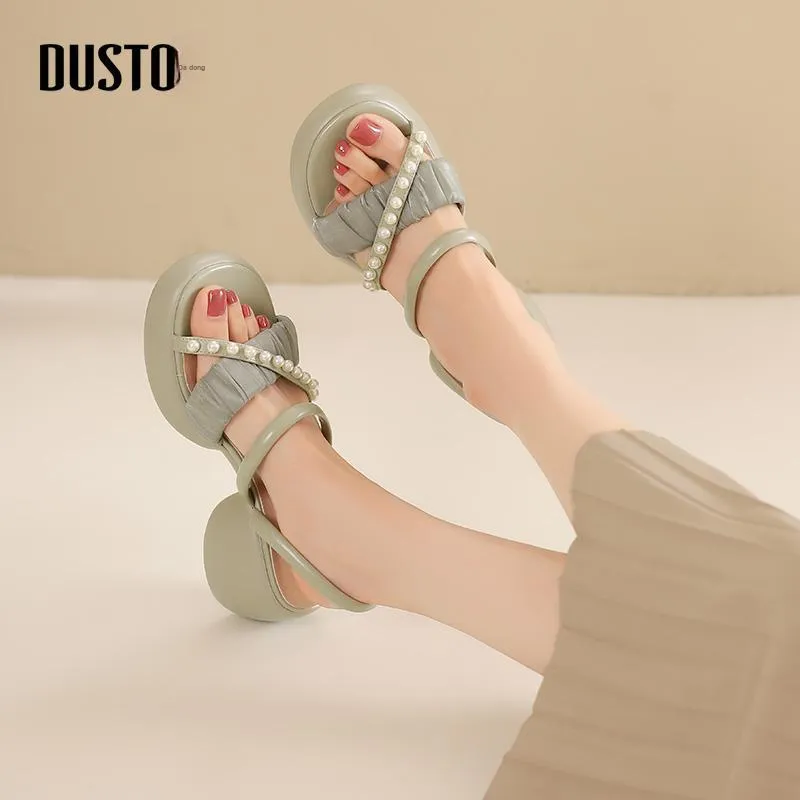 DUSTO Slip Resistant Abrasion Resistant Slide Slippers Women's-5