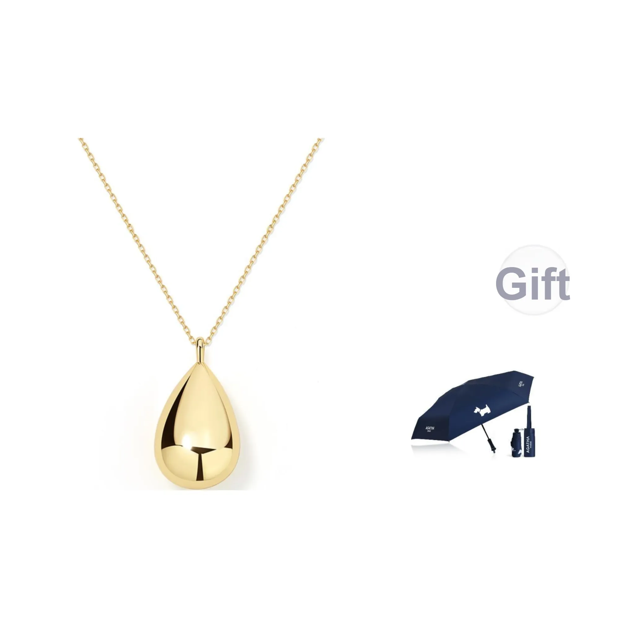 Agatha Медный Сплав Ожерелья Женские Золото