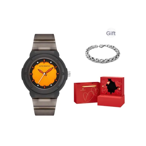 Katie Ermilio Кварцевый механизм Унисекс Часы 43mm*43mm*12mm Оранжевый
