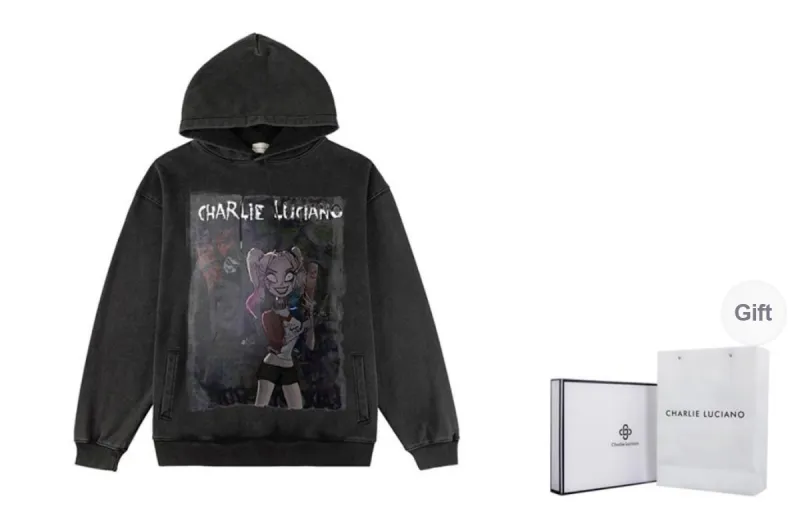 Charlie Luciano Sweatshirt Unisex Dark Gray-0