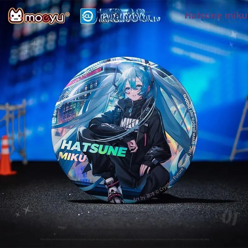 MOEYU Hatsune Miku Esports Heart/Dimensional Discovery/Floral Language Large Emblem Anime Merchandise Badge-1