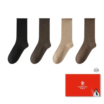 ROBINHOOD Mid Calf Socks Women's 4 Pack Gift Box Set