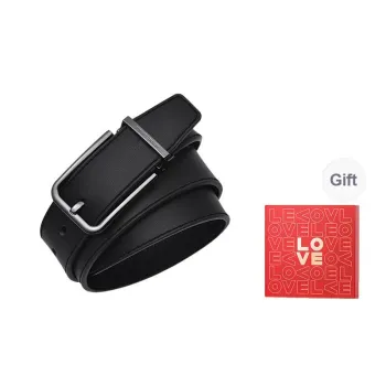 HLA Cow Leather Belts Men's Width 3.4CM
