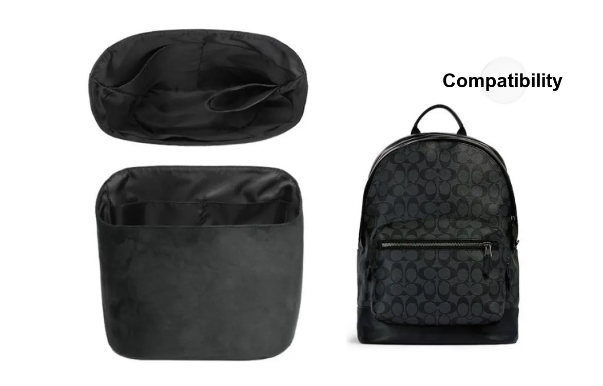 GUYI German Fleece Bag Accessory Bag Insert Unisex Black
