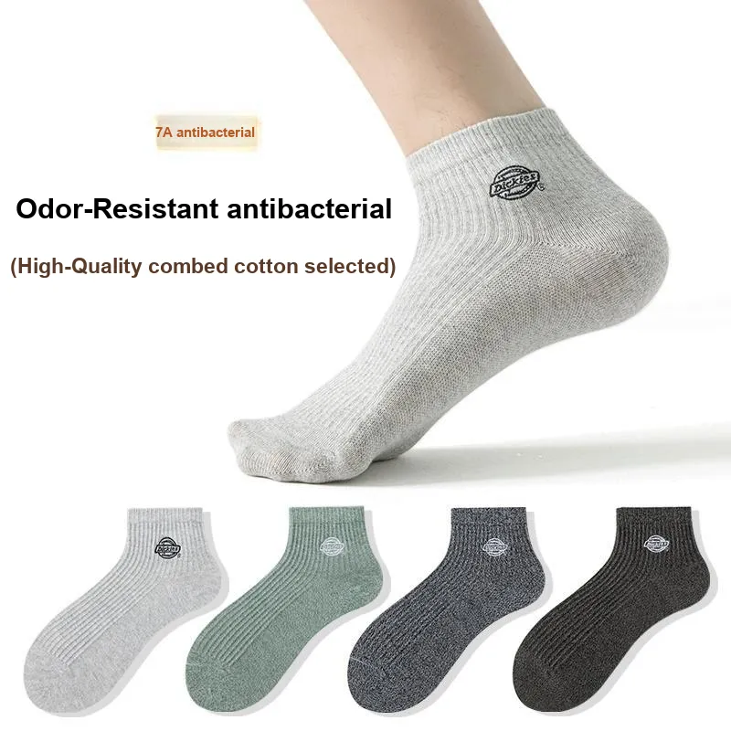 Dickies Everyday Minimalist Style Comfortable Moisture-Wicking Breathable Fall And Winter Ankle Socks Unisex-7
