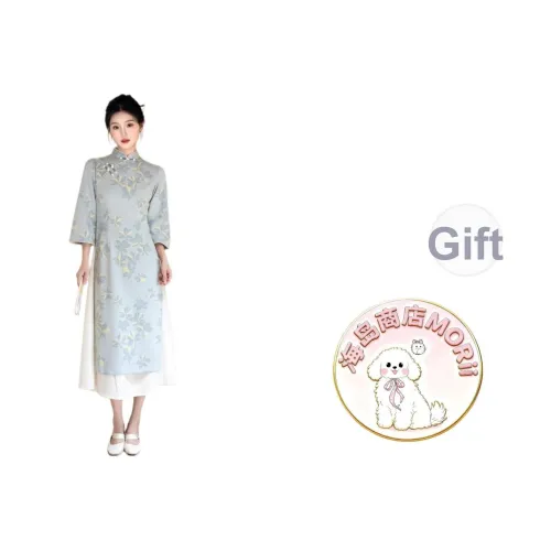 MORii Длинное платье с длинными рукавами женское