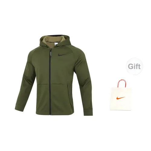 Nike Therma-FIT Jackets Men Coarse Green+Gift Bag