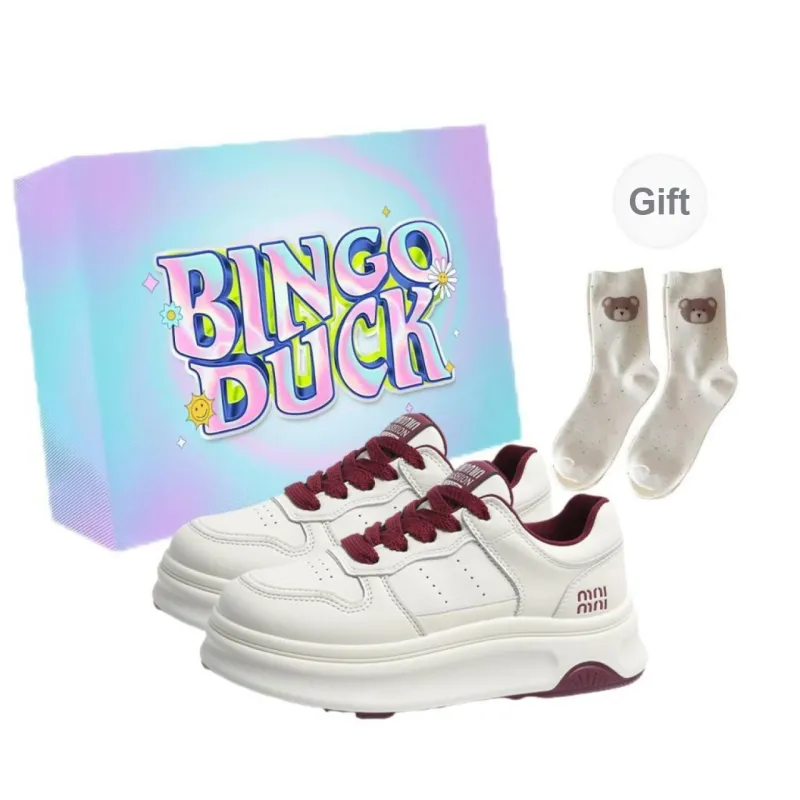 BINGO DUCK Slip Resistant Low Top Skateboard Shoes Women's-10