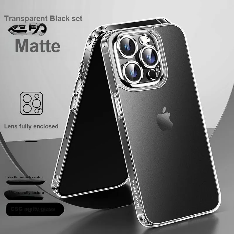 Flashing Demons Glass Material Anti Fingerprint High End Explosion Proof Impact Resistant Phone Cases Apple-5