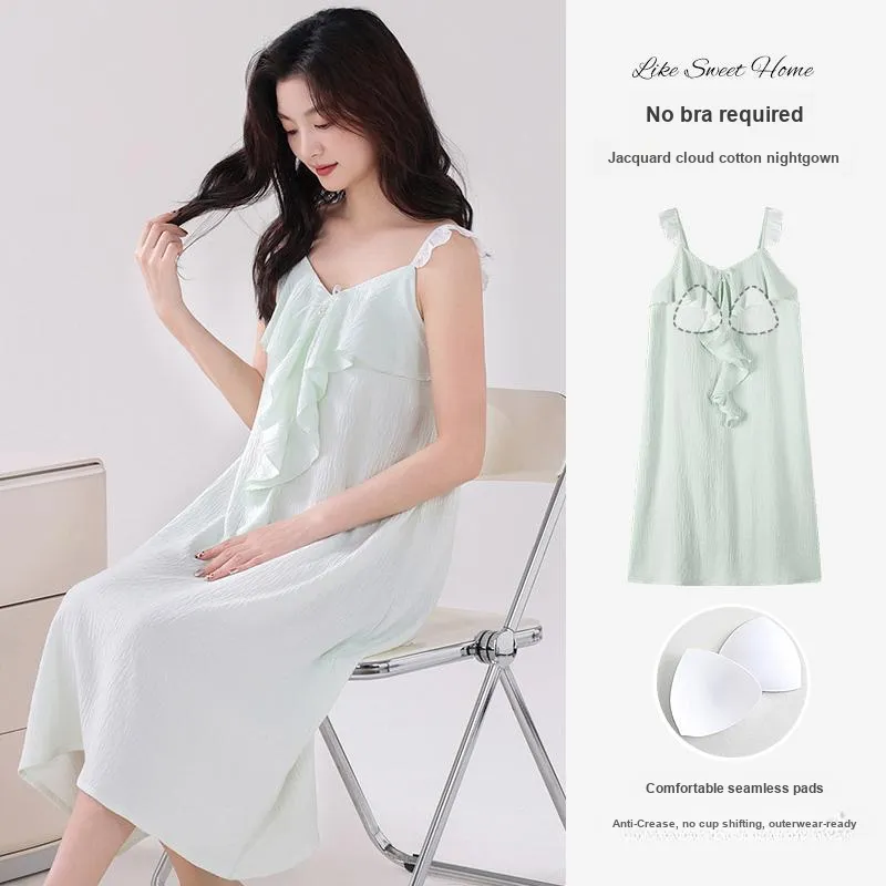 MADALLO Nightgown Women's Light Green-4