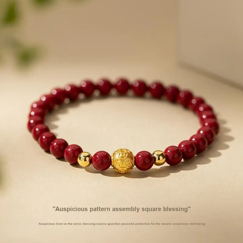 Encounter Gift Reconstructed Cinnabar Bracelets Unisex-3