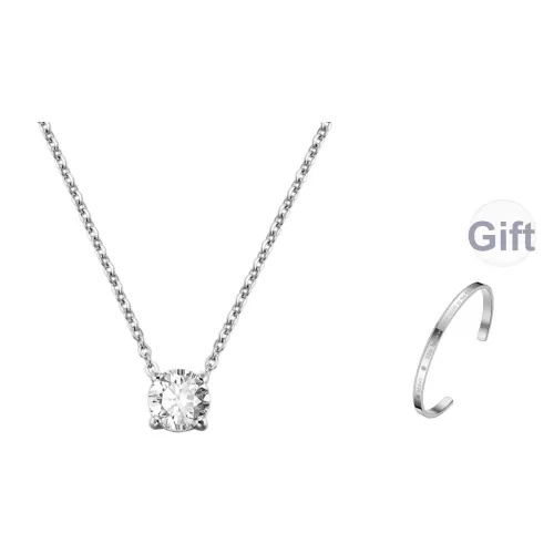 OLEVS Нержавеющая сталь Ожерелья Женское Серебро OLS 223