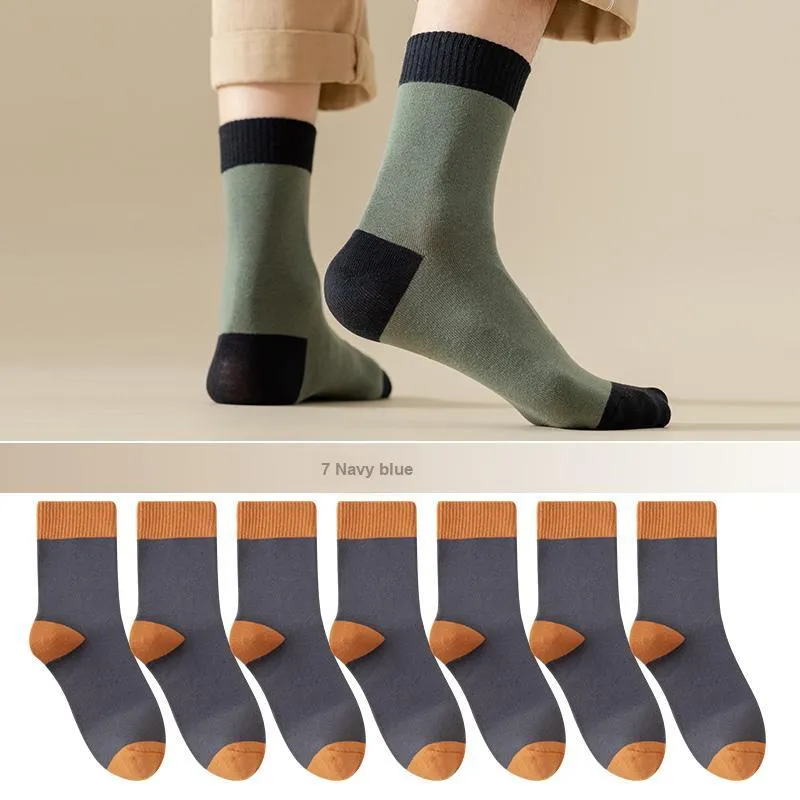 Lan Miao Mid Calf Socks Men's 7 Pack-15