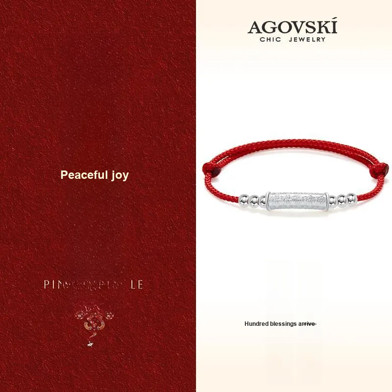 AGOVSKI S999 Fine Silver Bracelets Unisex-1