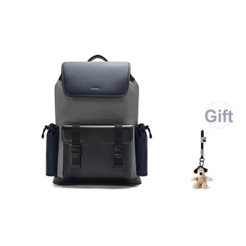 PEDRO Synthetic Material Patchwork Fabric Backpack Tubas Men's Black/Composite Color