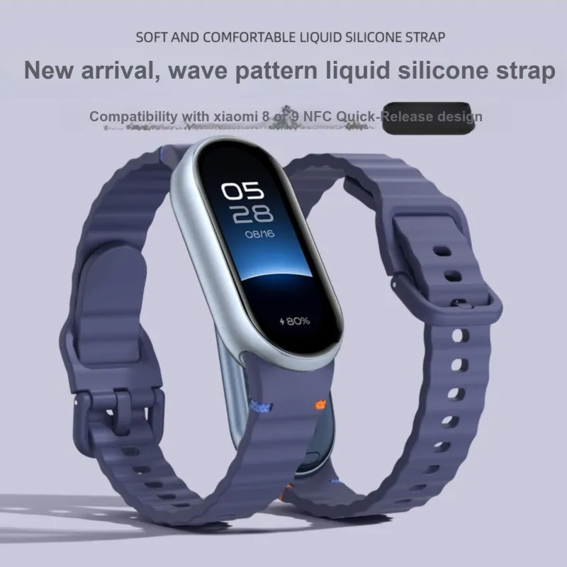 IBOANN Watch Band Xiaomi Compatibility Silicone Material-3