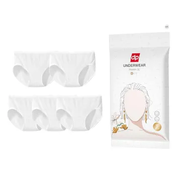 DIPUAI Disposable Underwear Women's Box 5 Pack White