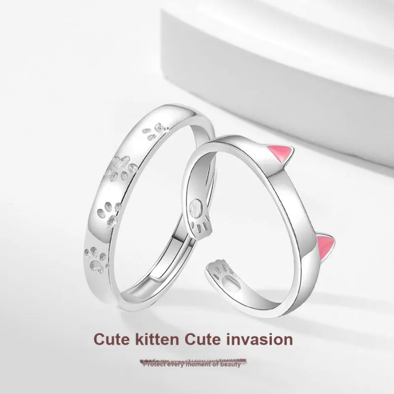 Master Kim Niche Romantic Design Advanced Love Confession Adjustable Opening Ring Unisex-1