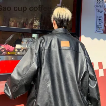 Fakeyoung Leather Jacket Unisex