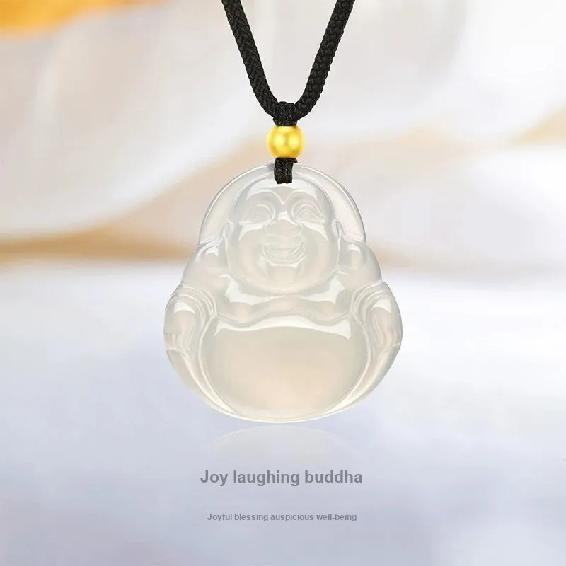 MOONS FAME Chalcedony Necklaces Unisex-1