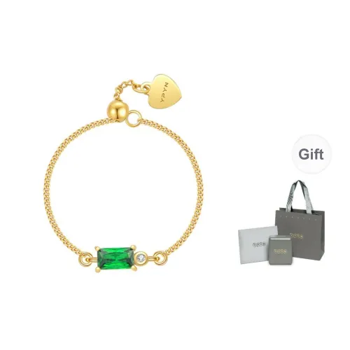 YPYN 14K Gold Rings Women's Green