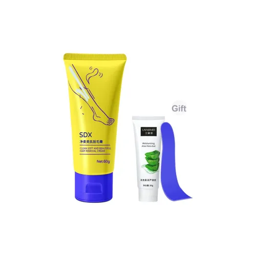 SDX Graceful Очищающий Крем для Depilatory и Удаления волос Восстанавливающий Освежающий 60г 60г*2