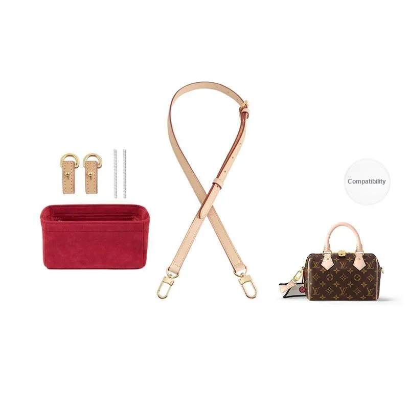 Jingxi Vegetable Tanned Leather Compatibility With Lv Pillow Bag DuPont Paper Liner Bag Accessory Women's Multicolor-28