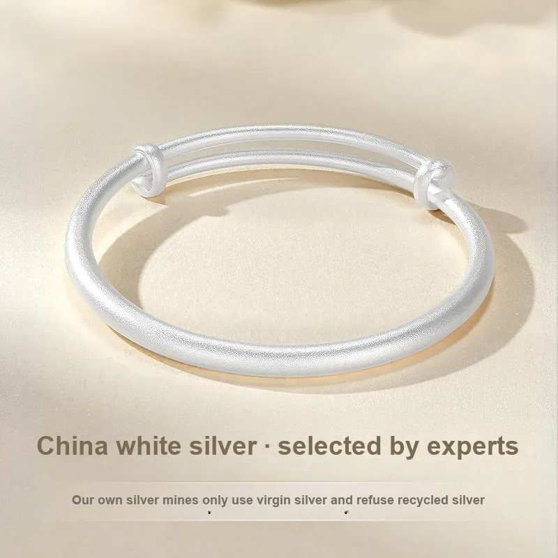 Zhenhui Silver S999 Sterling Silver Bracelets Women's-1