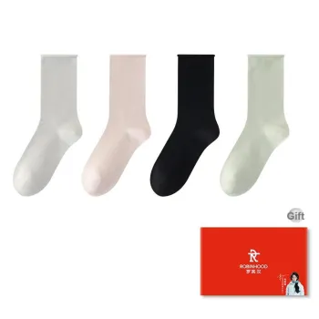 ROBINHOOD Mid Calf Socks Women's 4 Pack Gift Box Set
