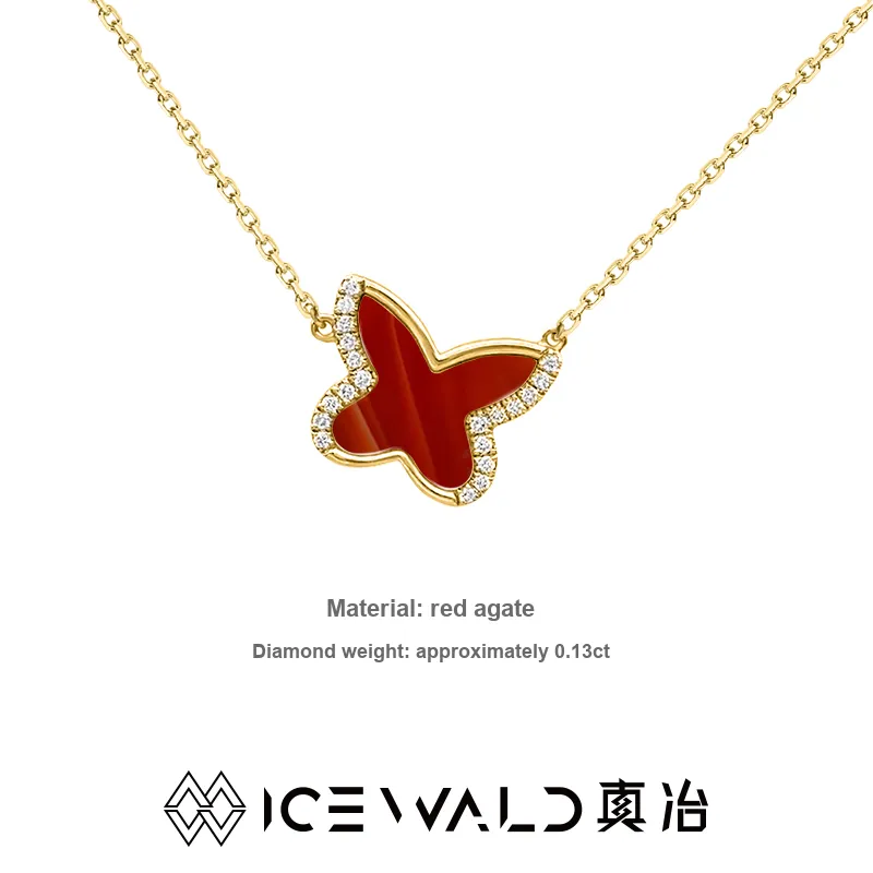 ICEWALD Diamond 925 Mother Of Pearl Necklaces Unisex-25