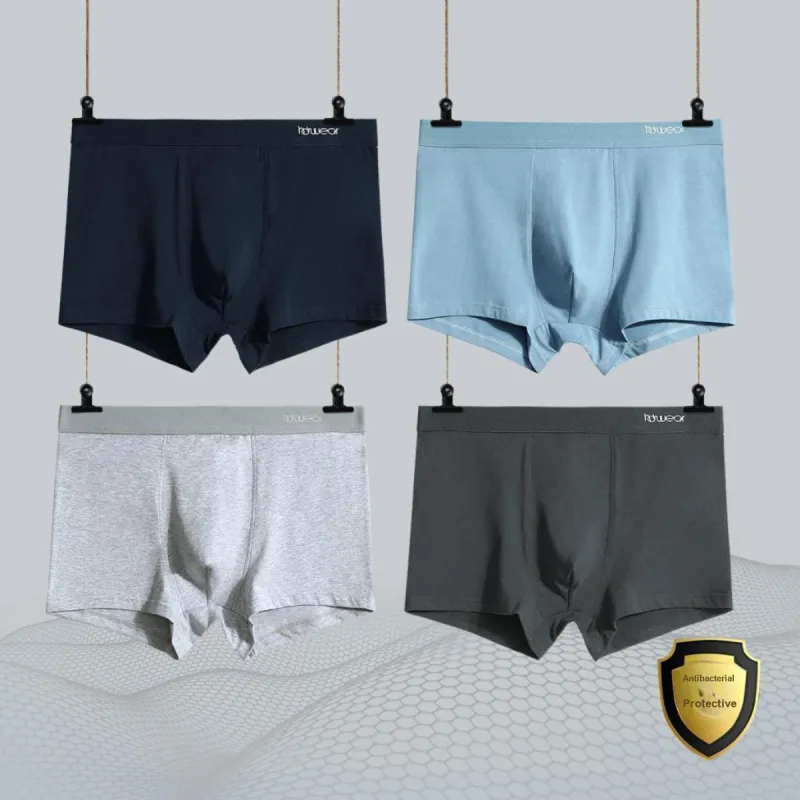 Red Bean Underpants Men's 4 Pack-1